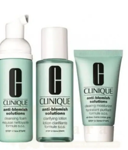 CLINIQUE ANTI BLEMISH KIT 3 STEP SYSTEM BASIC SOS