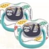 BEBE CONFORT 2 SUCETTES REVERSIBLE PHOSPHO 6-36 SILICONE LAZY  REF 3104202090