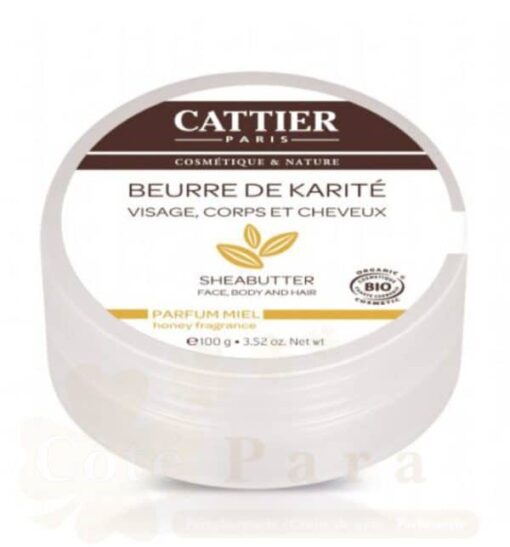 CATTIER BEURRE DE KARITE MIEL 100G