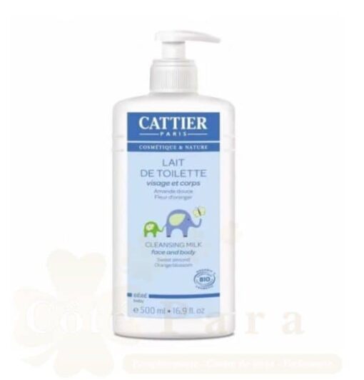 CATTIER BEBE LAIT DE TOILETTE VISAGE ET CORPS 500ML