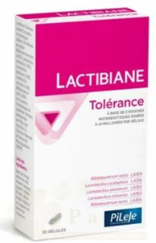 PILEJE LACTIBIANE TOLERANCE 30 GELULES