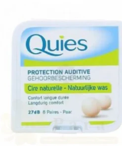 QUIES PROTECTION AUDITIVE CIRE NATURELLE 8 PAIRES