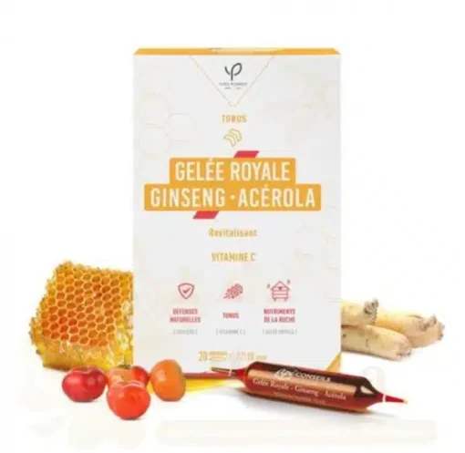 YVES PONROY API CONSEILS GELEE ROYALE GINSENG ACEROLA 20 AMPOULES
