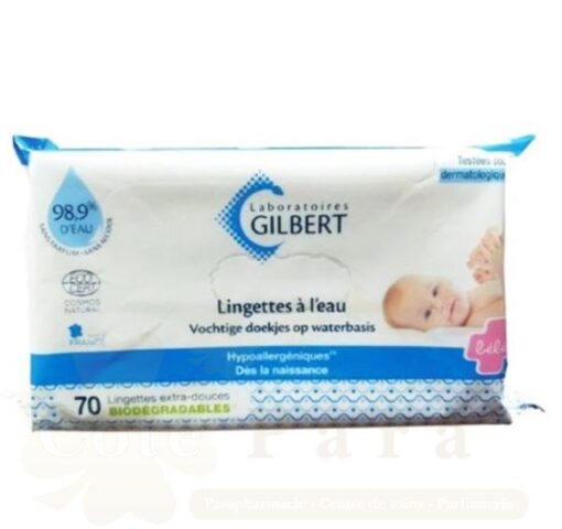 GILBERT LINGETTES À L’EAU 70U BIODEGRADABLES