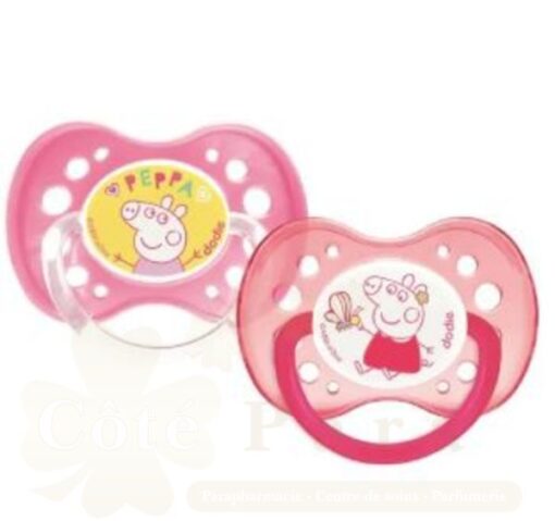 DODIE 2 SUCETTES ANATOMIQUE PEPPA PIG 18M+ N° A80