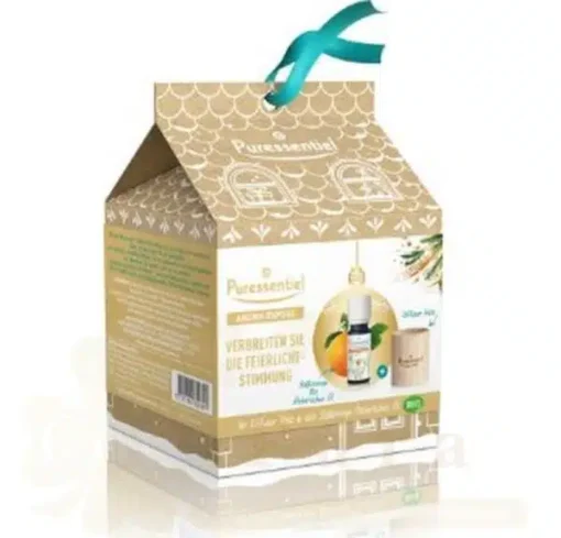 PURESSENTIEL AROMA EXPERT DIFFUSEUR EN BOIS + H.E ORANGE DOUCE BIO 10 ML