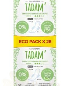 TADAM SERVIETTES DERMO SENSITIVES NORMAL+ 3 GOUTTES *28U 332225