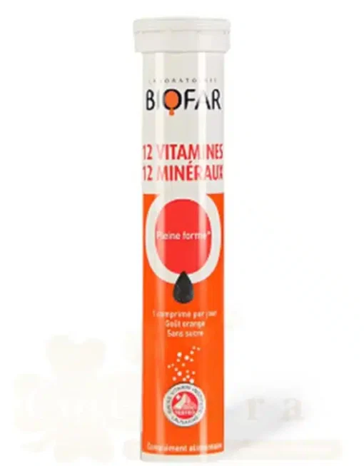 BIOFAR 12 VITAMINES 12MINERAUX BOITE 20 COMPRIMES