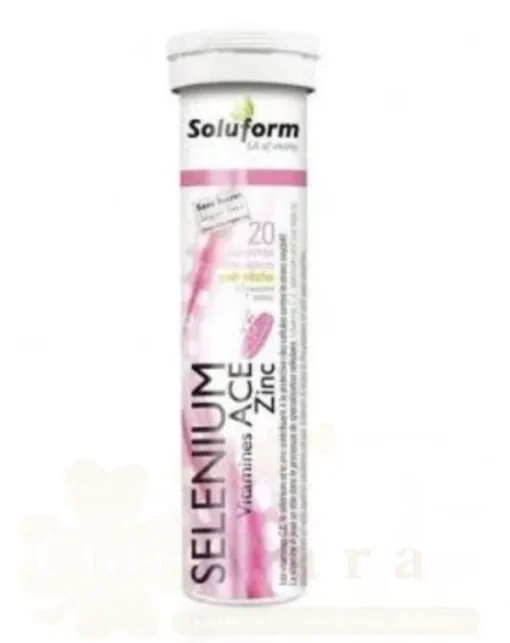 SOLUFORM SELENIUM VITAMINES ACE ZINC 20 COMPRIMÉS