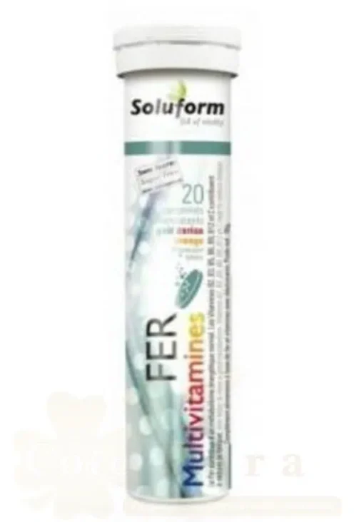 SOLUFORM FER MULTI VITAMINES  20 COMPRIMES