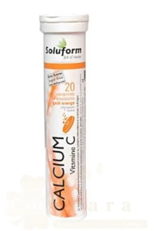 SOLUFORM CALCIUM VITAMINE C 20 COMPRIMES