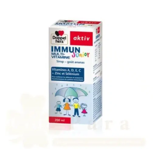DOPPEL HERZ AKTIV IMMUN JUNIOR MULTI VITAMINE SIROP 200ML