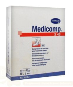 HARTMANN COMPRESSES MEDICOMP 7.5CM*7.5CM 100PCS