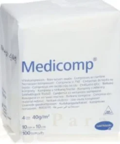 HARTMANN COMPRESSES MEDICOMP NON STERILES 10CM*10CM (100PSC) REF411845