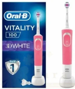 ORAL B BROSSE A DENT ELECTRIQUE VITALITY RECHARGEABLE 3D WHITE 100 ROSE