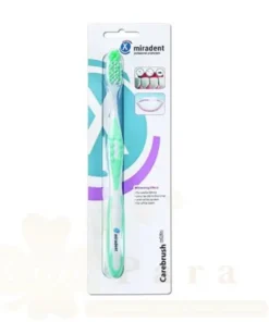 MIRADENT BROSSE A DENTS CAREBRUSH WHITE MEDIUM VERTE