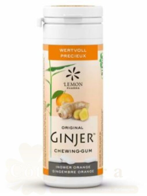 LEMON PHARMA GINJER CHEWIN GUM GINGEMBRE ORANGE
