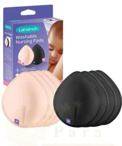 LANSINOH COUSSINET D’ALLAITEMENT LAVABLE ROSE/NOIR  8 UNITES