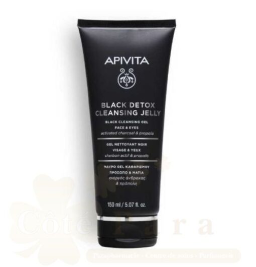 APIVITA BLACK DETOX CLEANSING GEL FACE&EYE 150ML