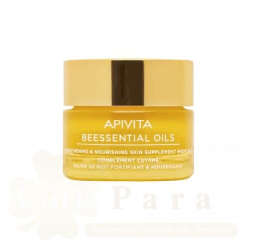 APIVITA BEESSENTIAL OILS NOURISHING SKIN SUPPLEMENT NIGHT BALM 15ML