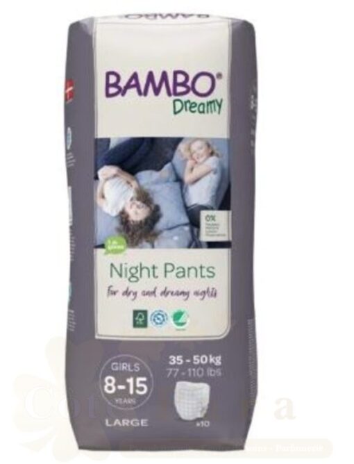 BAMBO DREAMY GIRL COUCHE DE NUIT 8-15 ANS *10UNITES
