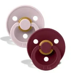BIBS COLOUR 2 SUCETTES CLOUD PINK PLUM/ELDERBERRY TAILLE 2 REF 120294