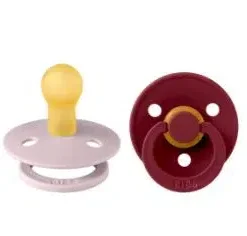 BIBS COLOUR 2 SUCETTES CLOUD PINK PLUM/ELDERBERRY TAILLE 1 REF 110294