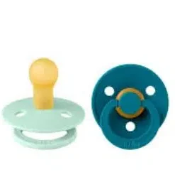 BIBS COLOUR 2 SUCETTES MORDIC MINT/FOREST LAKE TAILLE 1 REF 110293