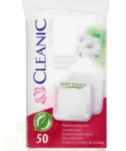 CLEANIC COSMETIC PADS (CARRE) 50U