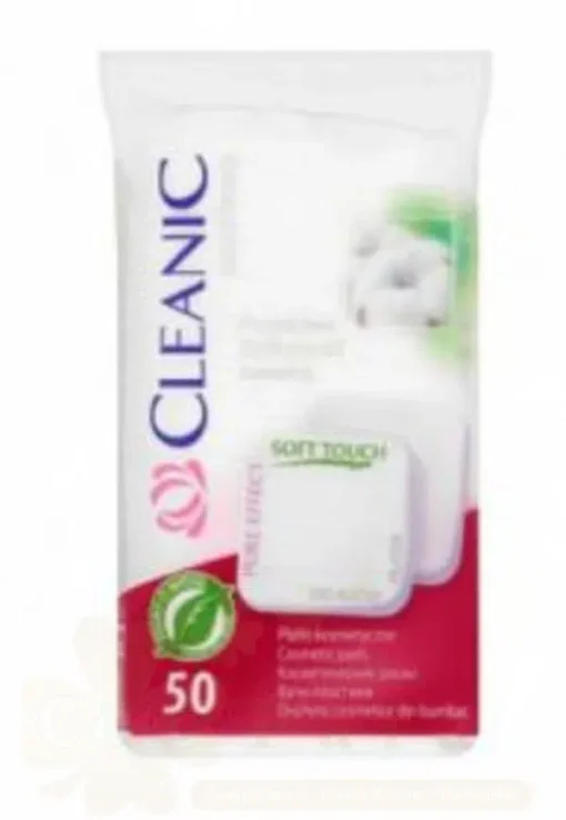 CLEANIC COSMETIC PADS (CARRE) 50U