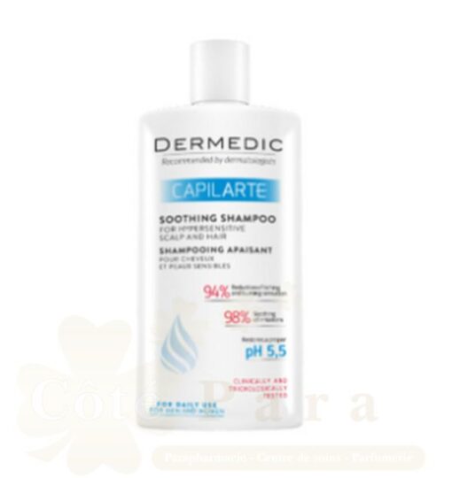 DERMEDIC CAPILARTE SHAMPOING APAISANT POUR CHEVEUX ET PEAUX SENSIBLES 300ML