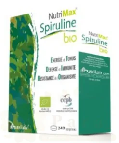 NUTRILAIR NUTRIMAX SPIRULINE BIO 240 COMPRIMES