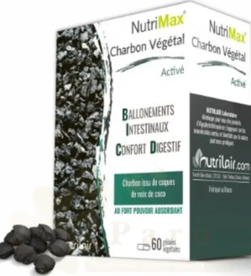 NUTRILAIR NUTRIMAX CHARBON VEGETAL 60 GELULES
