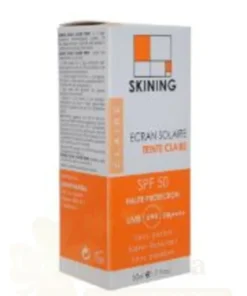 SKINING ECRAN SOLAIRE TEINTE CLAIRE SPF50 50ML
