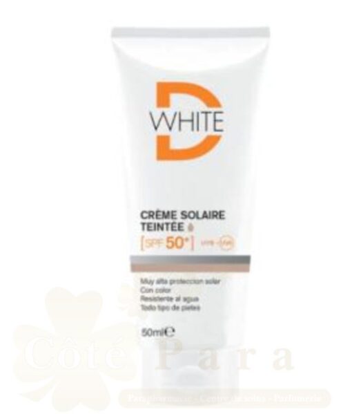 D WHITE CREME SOLAIRE TEINTE SPF50+ 50ML