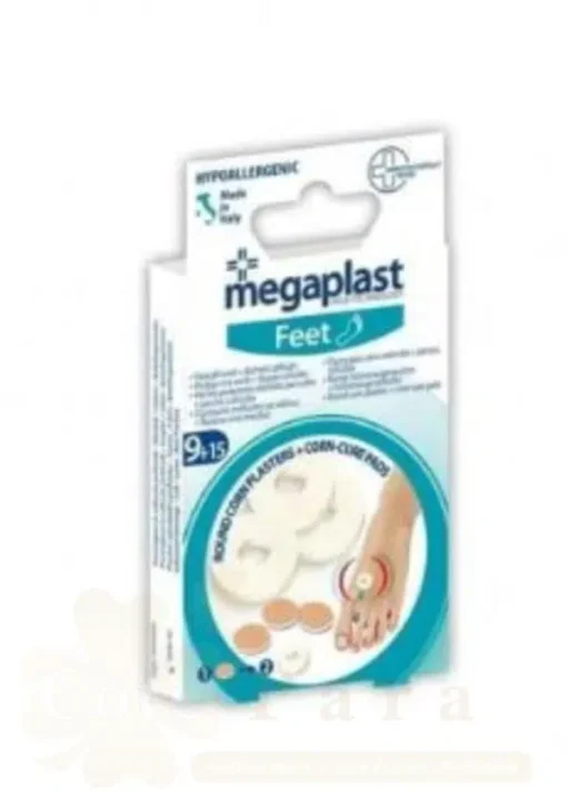 MEGAPLAST PANSEMENT POUR COR + DISQUES CORICIDES BOÎTE 24
