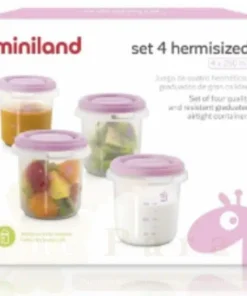 MINILAND SET 4 POTS DE CONSERVATION ROSE REF 89239 NEW