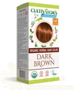 CULTIVATOR’S ORGANIC HERBAL HAIR COLOR DARK BROWN