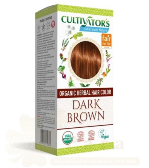 CULTIVATOR’S ORGANIC HERBAL HAIR COLOR DARK BROWN