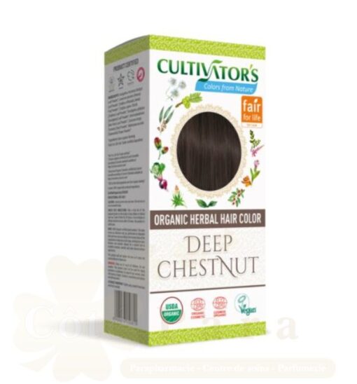 CULTIVATOR’S ORGANIC HERBAL HAIR COLOR DEEP CHESTNUT