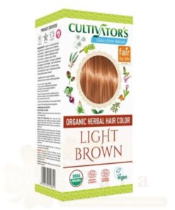 CULTIVATOR’S ORGANIC HERBAL HAIR COLOR LIGHT BROWN