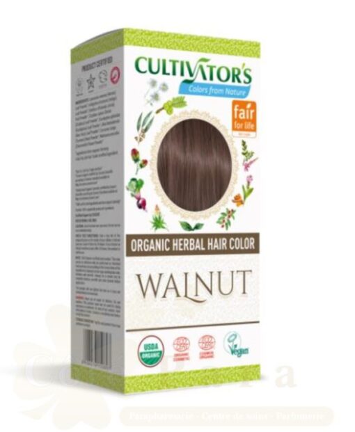 CULTIVATOR’S ORGANIC HERBAL HAIR COLOR WALNUT