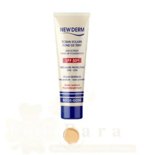 NEW DERM ECRAN SOLAIRE BEIGE DORÉ 50ML