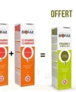 BIOFAR COFFRET LOT DE 2 MULTI VIT 12+ VIT C ACEROLA OFFERT