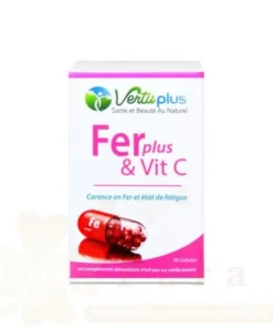 VERTUPLUS FER PLUS & VITAMINE C 30 GELULES