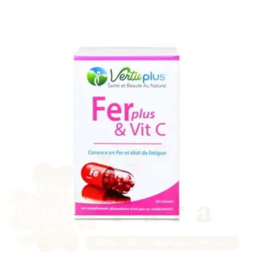 VERTUPLUS FER PLUS & VITAMINE C 30 GELULES