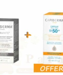 CAPIDERMA CAPIWHITE HQ (SOIN DEPIGMENTANT)50ML+CAPISUN TEINTE CLAIR 50ML OFFERT