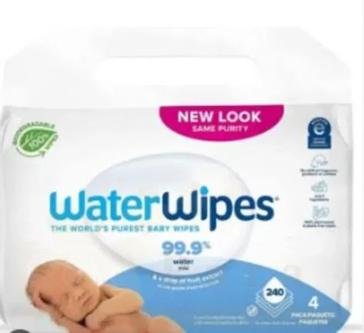 WATERWIPES LINGETTES BEBE *240 (PACK 3*60+1OFFERT)