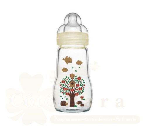 MAM BIBERON EN VERRE 2M+ 260ML