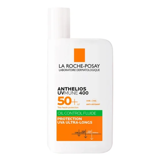 LA ROCHE POSAY OFFRE ANTHELIOS UVMUNE 400 FLUIDE SOLAIRE INVISIBLE SPF 50+ 50 ML+ ANTHELIOS UVMUNE 15 ML OFFERT